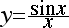 y=(sinx)/x