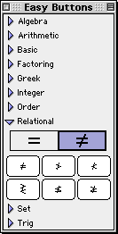 Relational Easy Buttons - Negated Relations