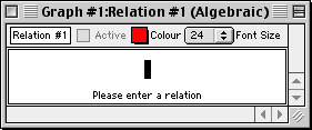 An Algebraic Relation Window