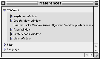 The GrafEq Preferences Window